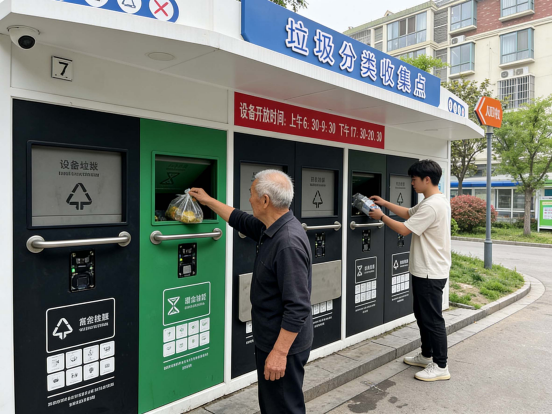 江蘇貓先生智能分類垃圾房，清潔小屋，垃圾分類收集站生產(chǎn)廠家